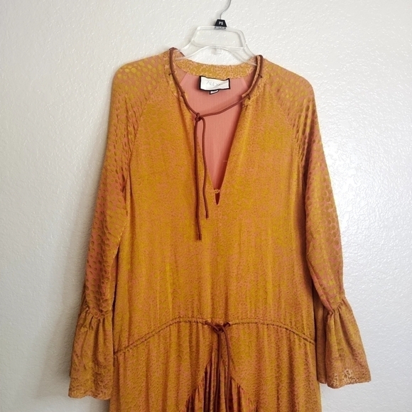 ALEXIS Maxi Floral Long-Sleeve Tiered Melodie Dress Sz M - Picture 3 of 12